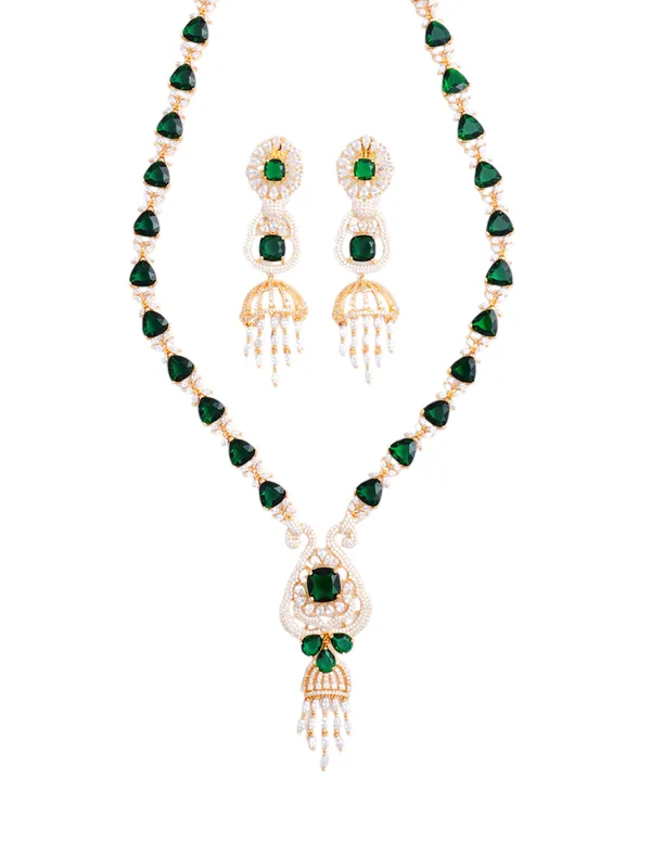 Green_Brass_Gold_Plated_Handcrafted_Water_Resistance_CZ_Stone__Necklace__Set_For_Women