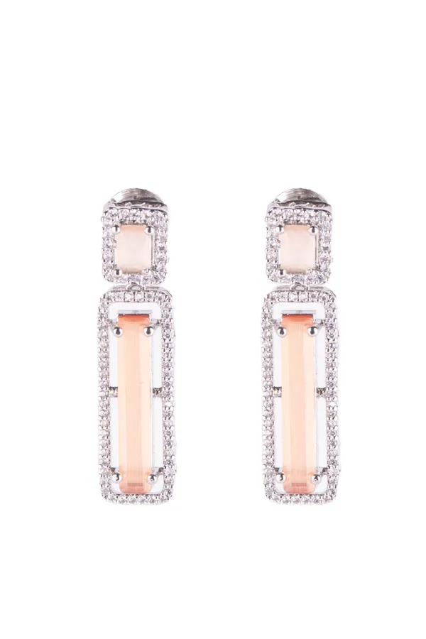 Peach_Brass__Silver_Plated_Handcrafted_Water_Resistance_CZ_Stone__Earring_Pendent_Ring_Set_For_Women