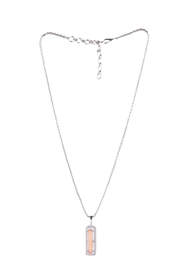 Peach_Brass__Silver_Plated_Handcrafted_Water_Resistance_CZ_Stone__Earring_Pendent_Ring_Set_For_Women