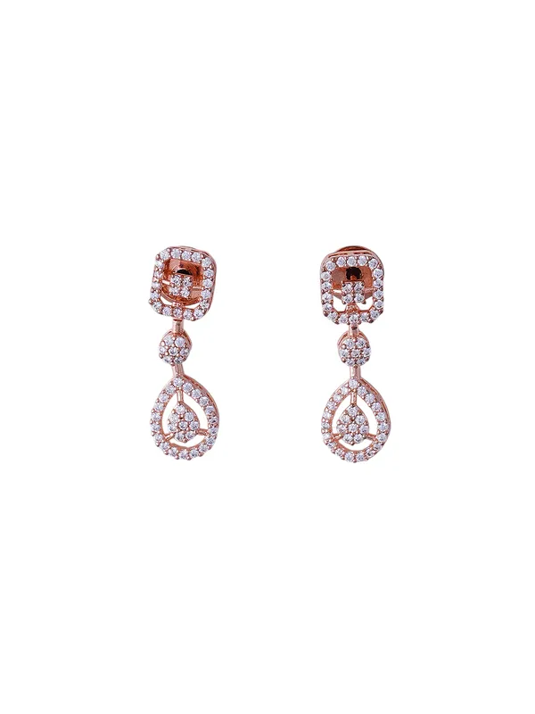 White_Brass__Rose_Gold__Handcrafted_Water_Resistance_CZ_Stone__Necklace__Set_For_Women
