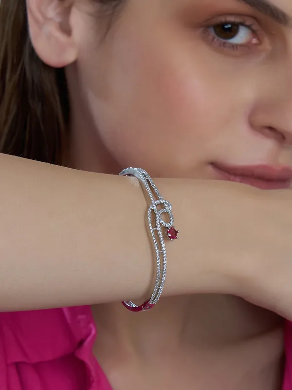 Red_Brass_Silver_Plated_Handcrafted_Water_Resistance_CZ_Stone__Bracelet_For_Women