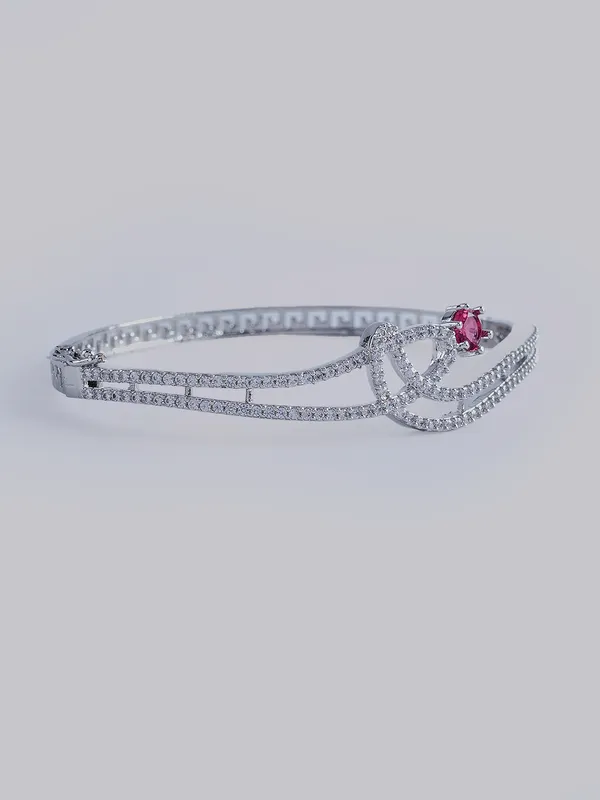 Red_Brass_Silver_Plated_Handcrafted_Water_Resistance_CZ_Stone__Bracelet_For_Women