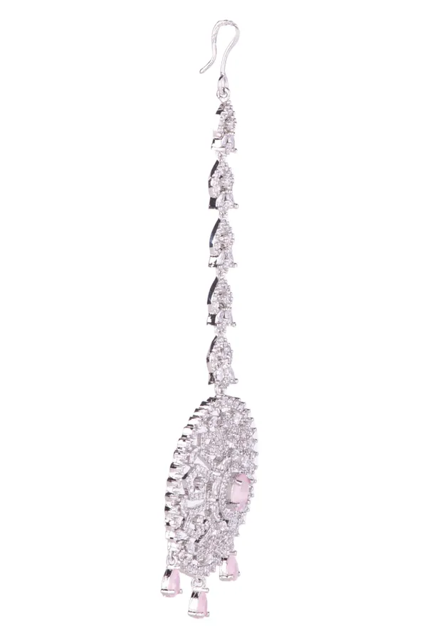 Monalisa_Pink_Brass_Silver_Plated_Handcrafted_Water_Resistance_CZ_Stone__Tika_For_Women