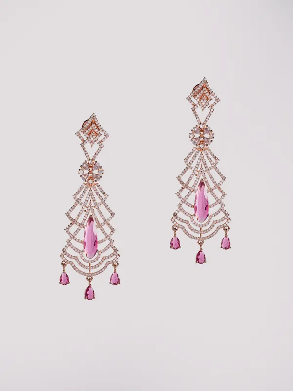 Red_Brass__Rose_Gold__Handcrafted_Water_Resistance_CZ_Stone__Earrings_For_Women