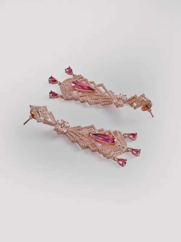 Red_Brass__Rose_Gold__Handcrafted_Water_Resistance_CZ_Stone__Earrings_For_Women