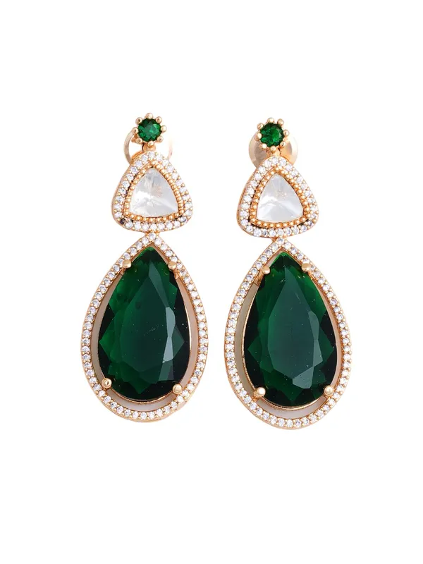 Green_Brass_Kundan_Rose_Gold__Handcrafted_Water_Resistance_CZ_Stone__Necklace_For_Women
