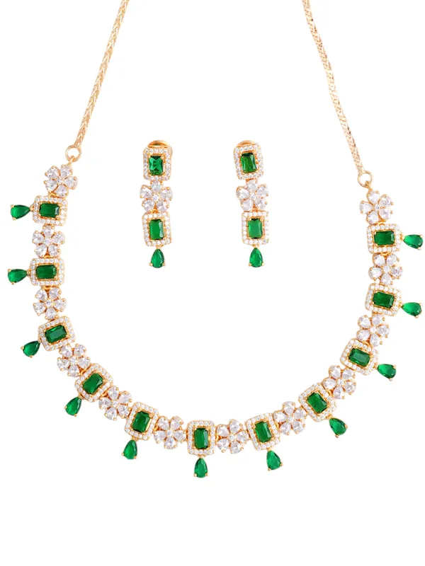 Green_Brass__Gold_Plated_Handcrafted_Water_Resistance_CZ_Stone__Necklace__Set_For_Women