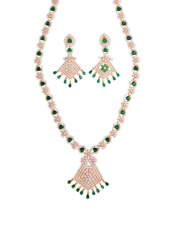 Green_Brass_Gold_Plated_Handcrafted_Water_Resistance_CZ_Stone__Necklace__Set_For_Women