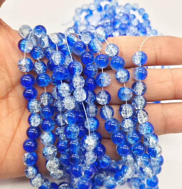 Beadwaala 400 Pcs 8mm Crackle glass Beads Round Crackle for Jewelry Making  Diy Handmade Bracelets Accessories Price in India Buy Beadwaala 400 Pcs 