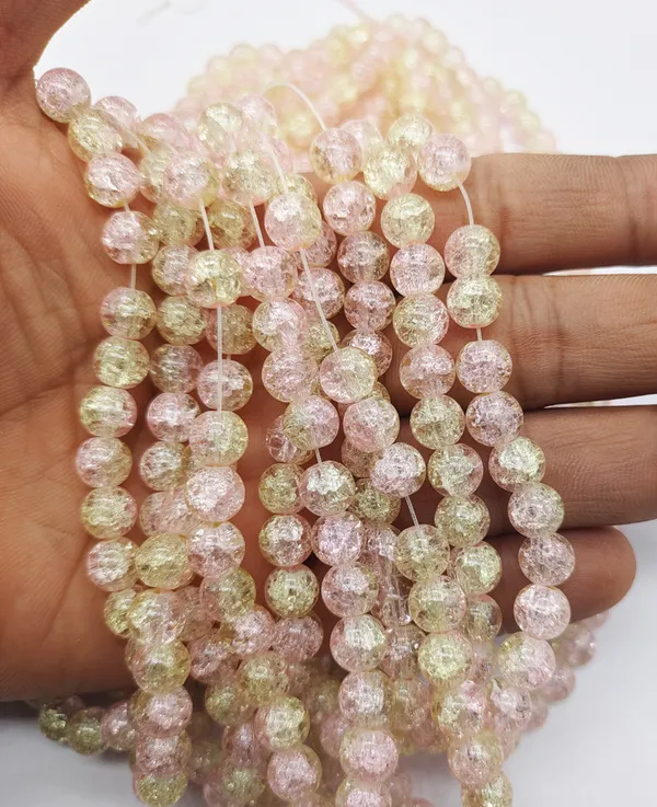 Yellow_And_Pink_Glass_Premium_Jewellery_Making_Beads_For_Jewellery_Making