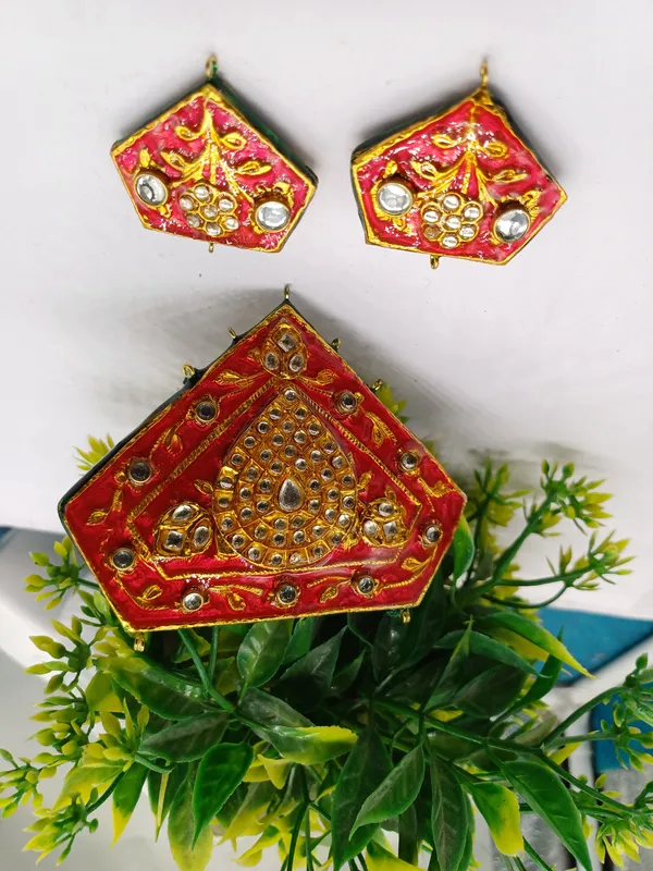 Peach_Alloy_And_Kundan_Stone_Premium_Kundan_Pendant_For_Jewellery_Making