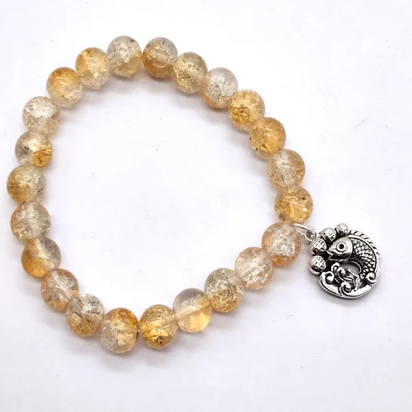 Light_Golden_Glass_Crackle_Premium_Healing_Bracelet_For_Unisex