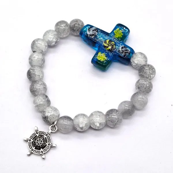 Light_White_Glass_Crackle_Premium_Glass_Beaded_Bracelet_For_Unisex