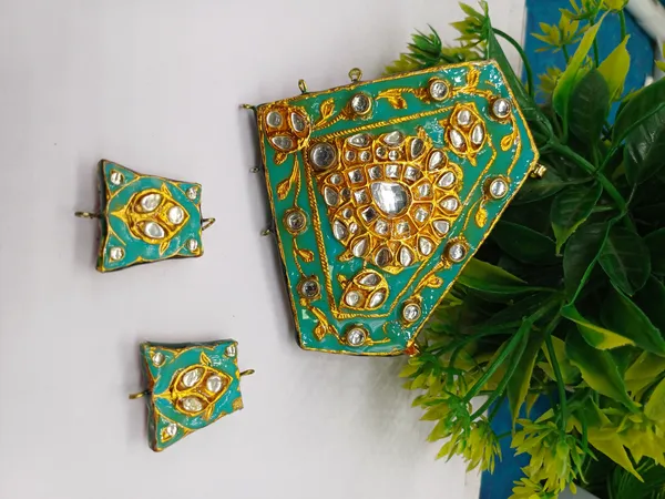 Turquoise_Alloy_And_Kundan_Stone_Premium_Kundan_Pendant_For_Jewellery_Making