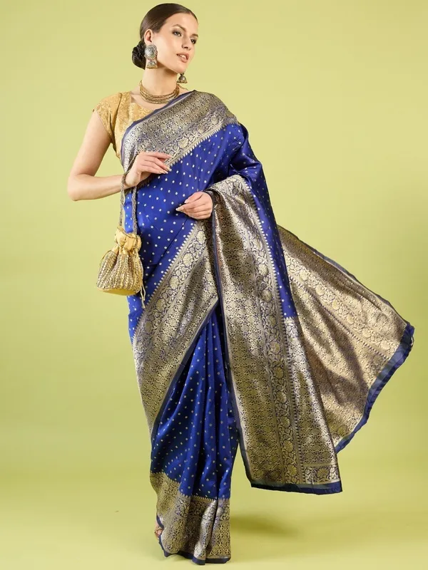 Blue_Printed_Pure_Banarasi_Regular_Saree_For_Women