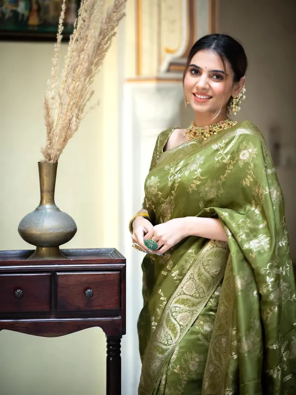 Green_Printed_Pure_Kanjivaram_Regular_Saree_For_Women
