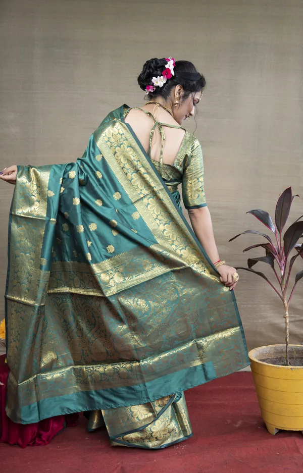Light_Blue_Printed_Pure_Banarasi_Regular_Saree_For_Women