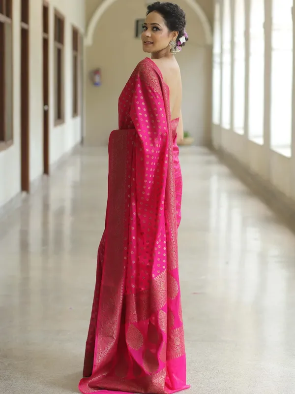 Pink_Printed_Pure_Banarasi_Regular_Saree_For_Women