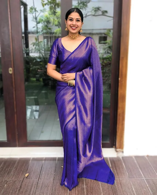 Dark_Blue_Printed_Pure_Banarasi_Regular_Saree_For_Women