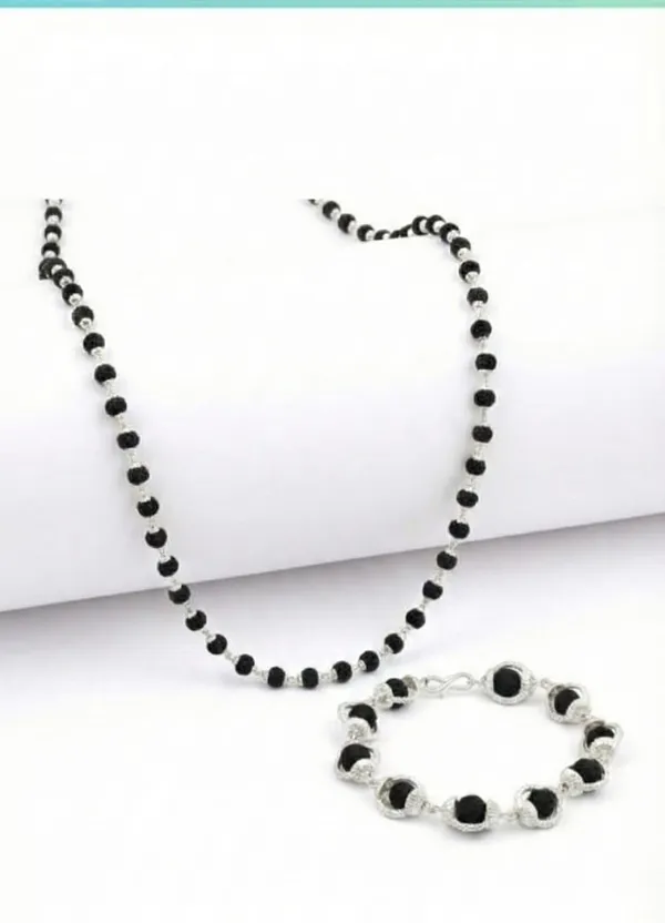 Karungali_Malai_Silver_Coated_Prayer_Bracelet_And_Mala_Set,_54_Black_Ebony_Wood_Beads_For_Men_&_Women