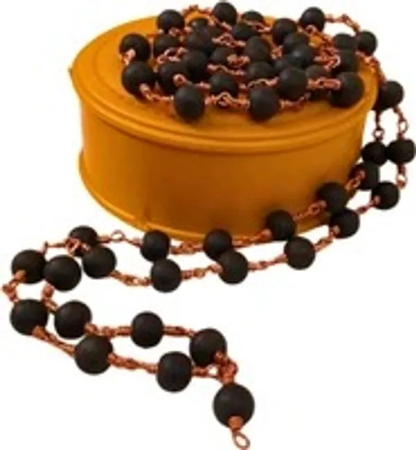 Natual_Karungali_Malai_Copper_Chain_With_Silver_Cap_(54_Beads)_|_Pure_Ebony_Mala_Metal,_Wood,_Copper_Chain