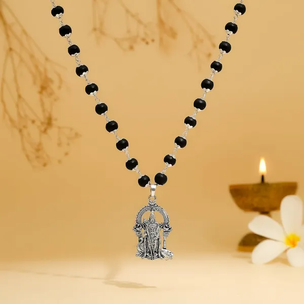 Original_Karungali_Malai_With_Muruga_Locket_-_Certified_Ebony_Beads_Mala_With_Lab_Test_Certification_-_Authentic_Black_Ebony_Wood_54_Beads_German_Silver_Cap_Mala