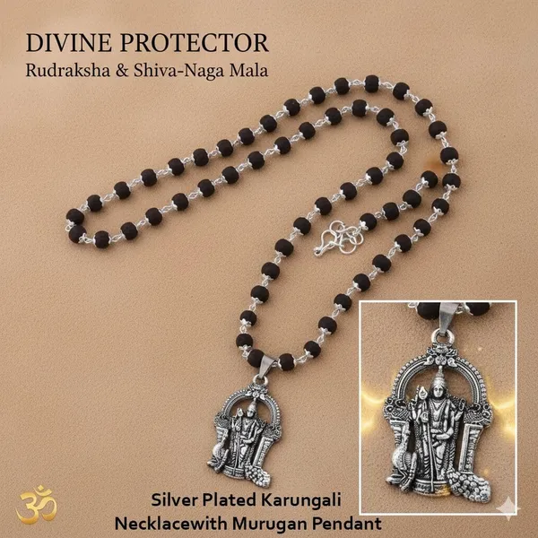 Original_Karungali_Malai_With_Muruga_Locket_-_Certified_Ebony_Beads_Mala_With_Lab_Test_Certification_-_Authentic_Black_Ebony_Wood_54_Beads_German_Silver_Cap_Mala
