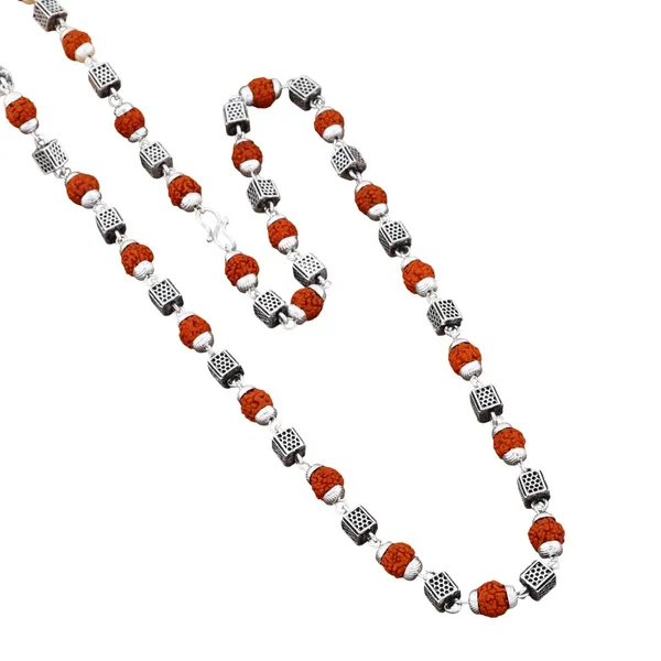 Original_Panchmukhi_Rudraksha_Mala_With_Ashtadhatu_Cube_Beads_|_7Mm_Beads_|_24_Inch_Long_Mala