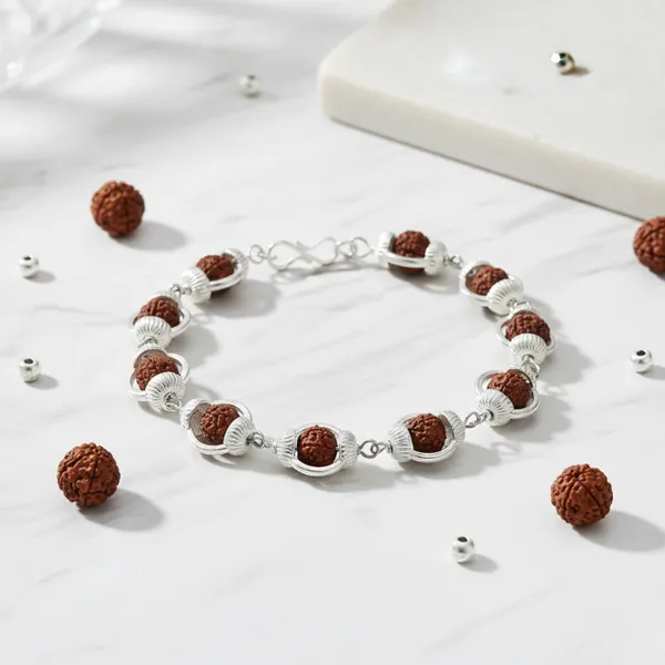 Rudraksha_Silver_Plated_Natural_Handcrafted_Beads_Bracelet_For_Men_&_Women