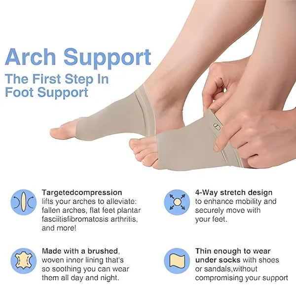Brown_Flat_Arch_Support_Socks_Sleeves_|_For_Foot_Pain_Relief_For_Unisex
