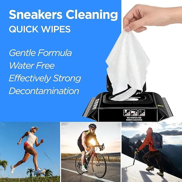 White_Disposable_Shoe_Cleaning_Wipes_For_Footwear_(Pack_Of_80)