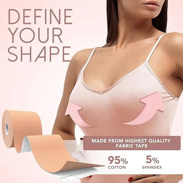 Beige_Cotton_Breast_Lifting_Tape_For_Women