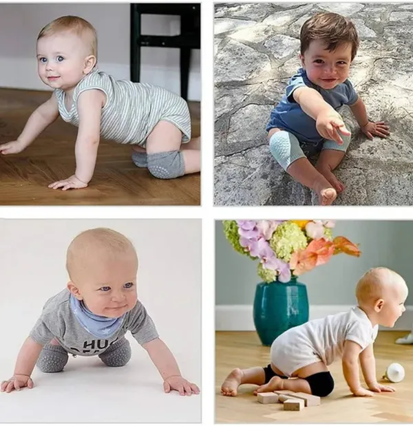 Multicolor_Cotton_Baby_Knee_And_Elbow_Safety_Pads_|_For_Crawling_Infants