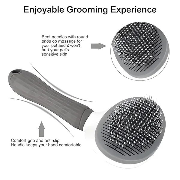 Grey_&_White_Plastic_Dog_Grooming_Comb_Brush