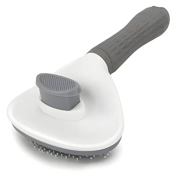 Grey_&_White_Plastic_Dog_Grooming_Comb_Brush