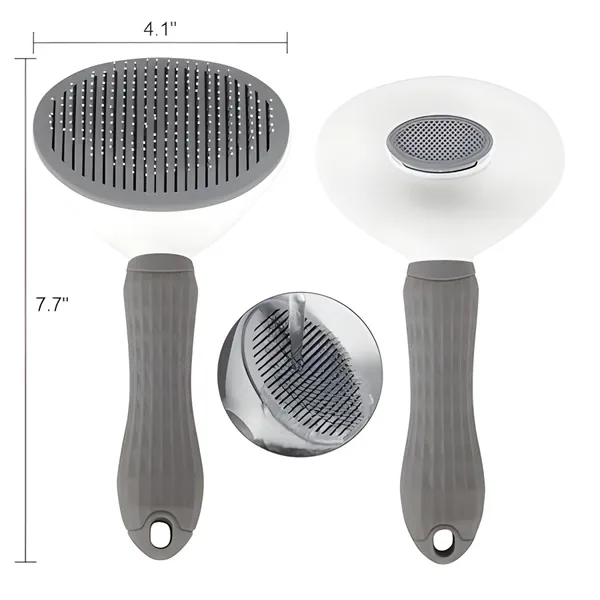 Grey_&_White_Plastic_Dog_Grooming_Comb_Brush