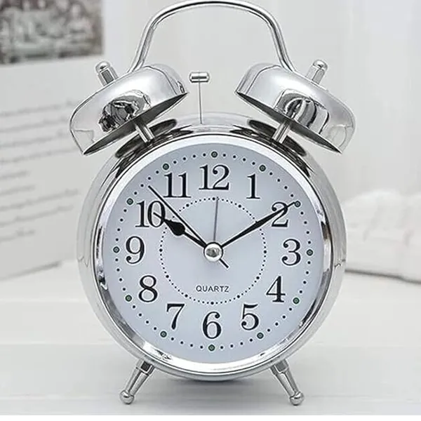 Silver_Analog_Alarm_Clock_|_For_Home_&_Office