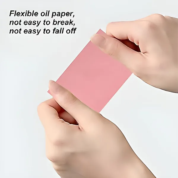 Pink_Unscented_Oil_Blotting_Sheets_For_Facial_Absorbing_Tissues_For_Unisex_(Pack_Of_100)