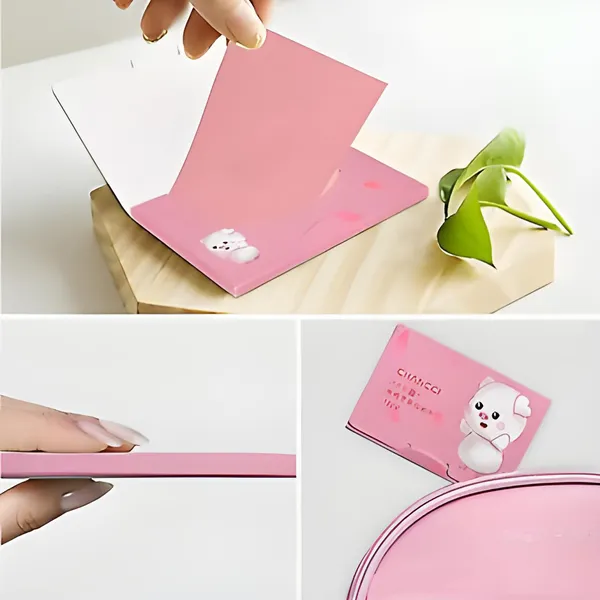 Pink_Unscented_Oil_Blotting_Sheets_For_Facial_Absorbing_Tissues_For_Unisex_(Pack_Of_100)