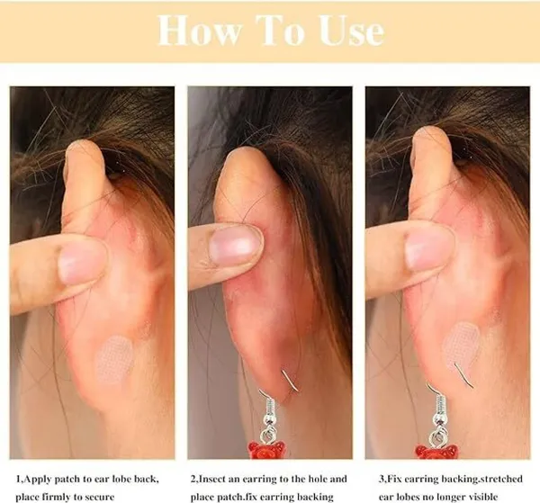 Transparent_Disposable_Ear_Lobe_Support_For_Unisex