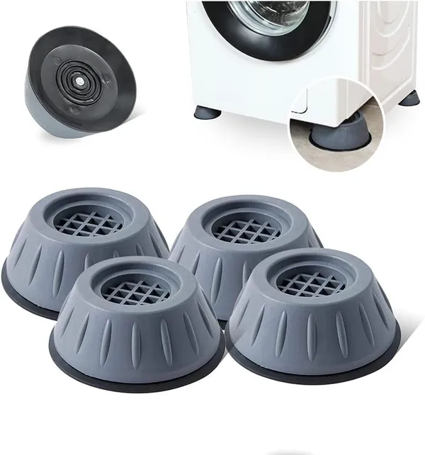 Black_Plastic_Rubber_Appliance_Base_For_Washing_Machine,_Refrigerator_&_Air_Cooler_(Pack_Of_4)