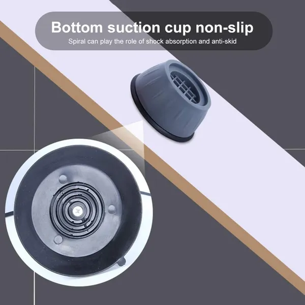 Black_Plastic_Rubber_Appliance_Base_For_Washing_Machine,_Refrigerator_&_Air_Cooler_(Pack_Of_4)