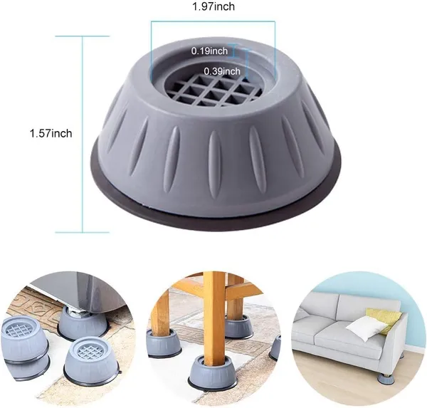 Black_Plastic_Rubber_Appliance_Base_For_Washing_Machine,_Refrigerator_&_Air_Cooler_(Pack_Of_4)