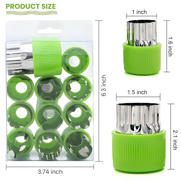 Green_Stainless_Steel_Fruit_Cutter_(Pack_Of_12)