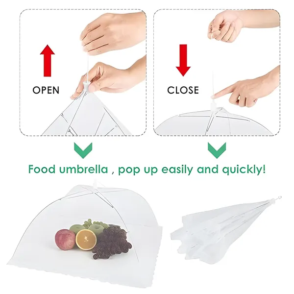 White_Nylon_Pop-Up_Mesh_Food_Covers_Tent_Umbrella_For_Kitchen_(Pack_Of_4)_(43Cm_X_43Cm_X_20_Cm)