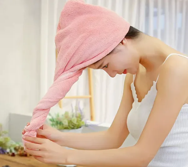 Pink_Microfiber_400_Gsm_Hair_Face_Beach_Bath_Towel_For_Unisex_(10_X_25_In)