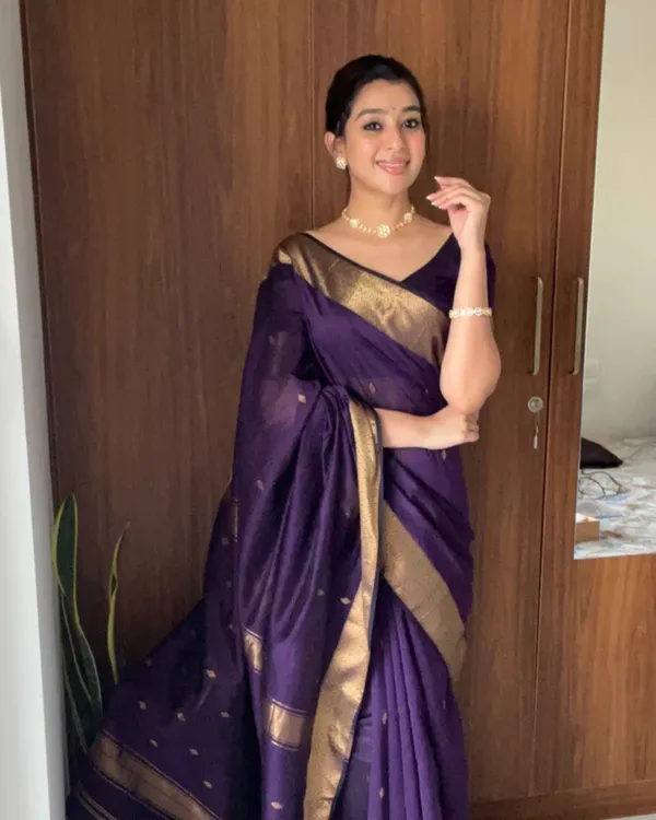 Purple_Color_Premium_Cotton_Silk_Saree_With_Classy_Blouse