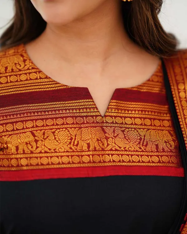 Black_Cotton_Salwar_With_Dupatta_For_Women
