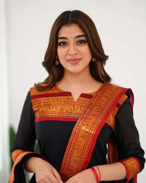 Black_Cotton_Salwar_With_Dupatta_For_Women