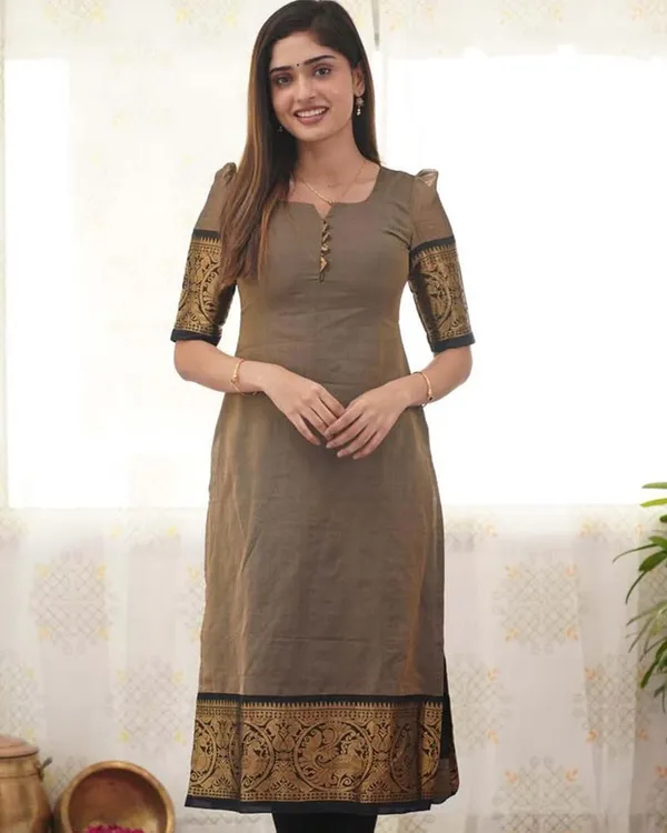Grey_Cotton_Salwar_With_Dupatta_For_Women